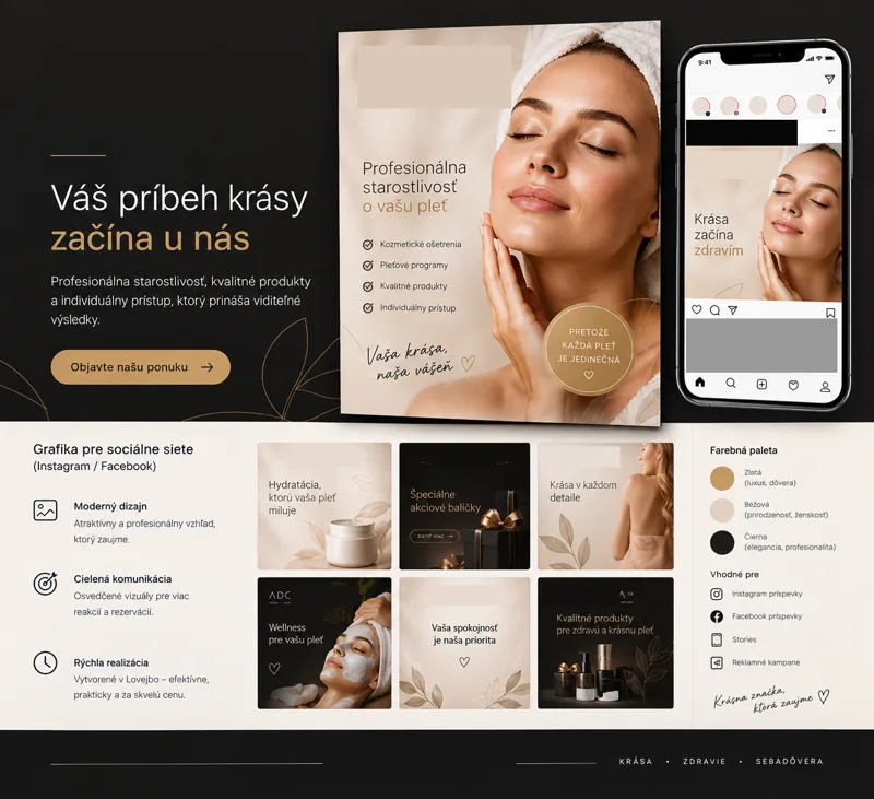 Grafika pre kozmetické služby
