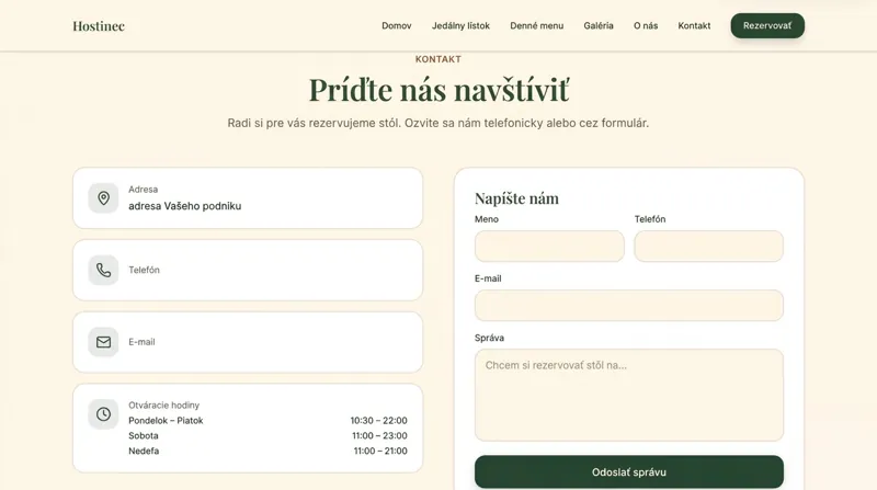 Kontakt, ku ktorému vedie jasná cesta.